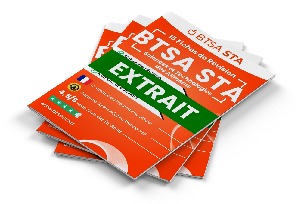 15 Fiches de Révision gratuites pour le BTSA STA