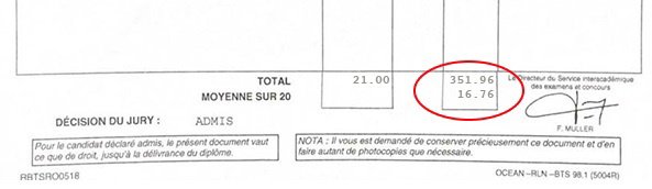 Bulletin relevé de notes de pour son BTSA STA Bulletin relevé de notes de pour son BTSA STA